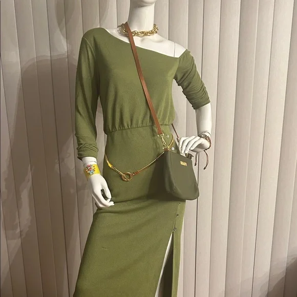 Lovers + Friends Green Asymmetrical Dress!  We don’t do regular!! - Picture 6 of 12